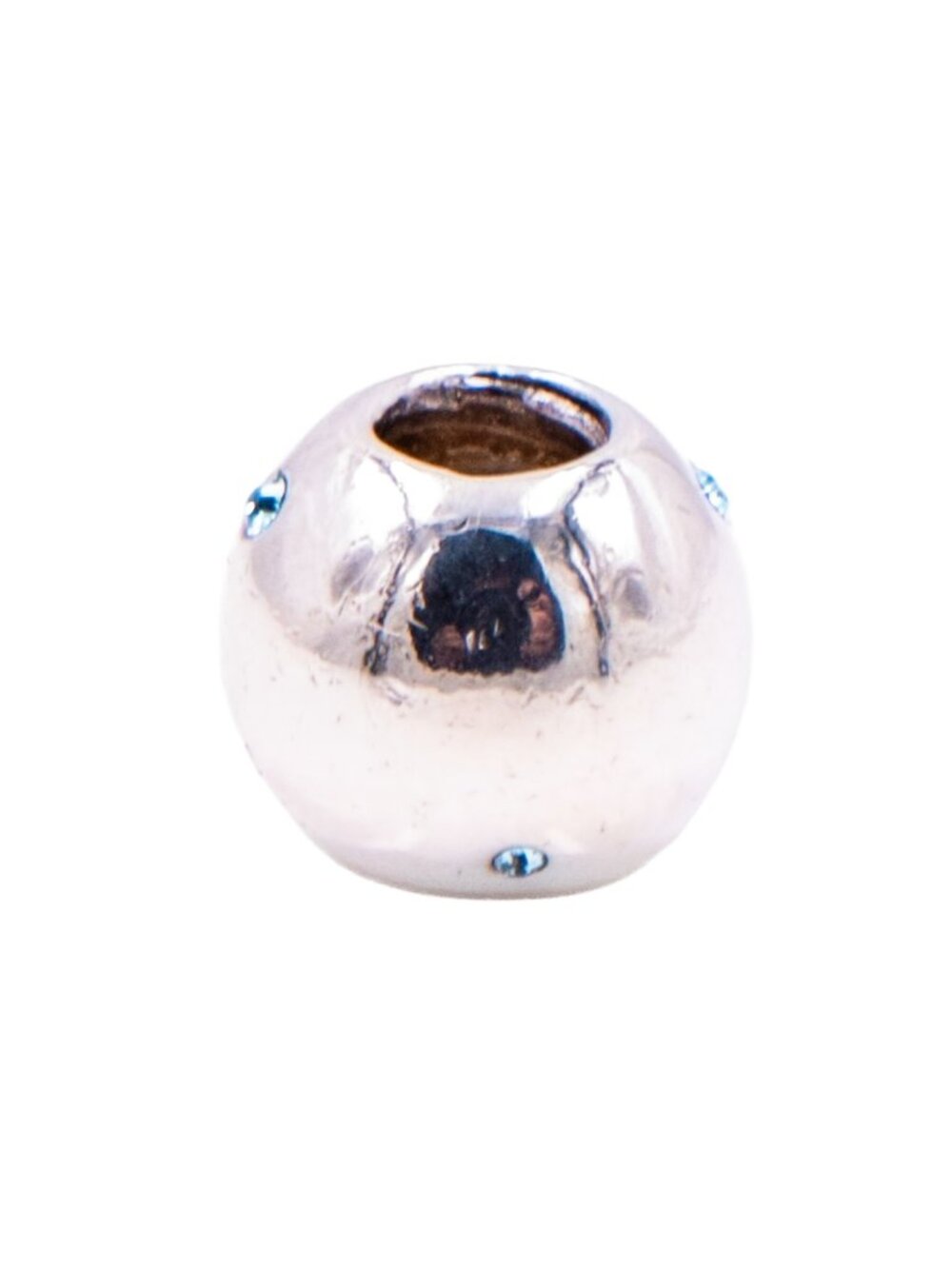 Chamilia Soho Collection Roundabout Sterling Silver Blue CZ Charm Bead